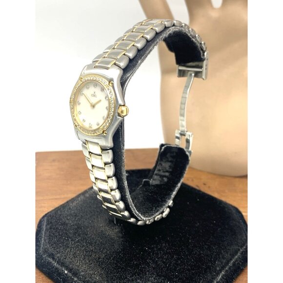 Ebel Women's Watch Swiss Quartz Diamond Mother of Pearl Dial Two Tone 18k Steel - Picture 2 of 14